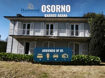 Casa en arriendo mensual en Inversión Ideal en Zona Tranquila (165086), Osorno - 6 dormitorios, 4 baños