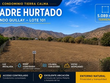 Parcela en venta en ., Padre Hurtado