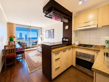 Departamento en arriendo mensual en Arriendo Departamento Amoblado en Uno Poniente, Viña del Mar - 2 dormitorios, 2 baños
