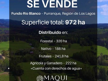 Terreno en venta en En Purranque