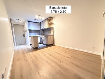 Departamento en venta en MA - Eleuterio Ramírez 825, esq San Francisco Depto 35/37m2 con 1D 1B terraza y bodega Impecable!, Santiago - 1 dormitorio, 1 baño