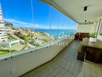 Departamento en venta en Se Vende Departamento Vista Al Mar Edmundo Eluchans, Reñaca - 2 dormitorios, 2 baños