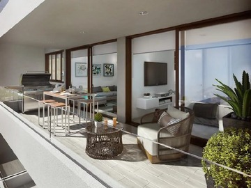 Departamento en arriendo mensual en Vicuña m. Av. Agricola y carlos casanueva metro agricola, Macul - 1 dormitorio, 1 baño