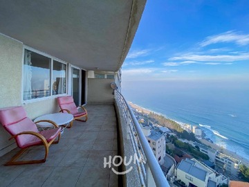 Departamento en arriendo mensual en Avenida Edmundo Eluchans, Viña del Mar - 2 dormitorios, 2 baños