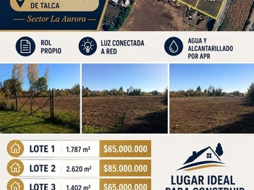 Sitio en venta en Sector aurora de san clemente, San Clemente