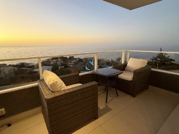 Departamento en arriendo mensual en Vista al mar, Concón - 2 dormitorios, 2 baños