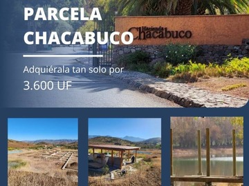 Parcela en venta en Se vende 3.200uf parcela en hacienda chacabuco, colina., Colina