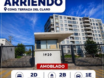 Departamento en arriendo mensual en Condominio terraza del claro, Talca - 2 dormitorios, 2 baños