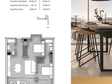 Departamento en venta en Avenida del Mar con Cuatro Esquinas, La Serena - 2 dormitorios, 2 baños