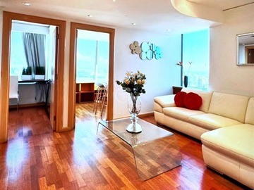 Departamento en arriendo mensual en Torre Marriott del Distrito de Lujo en Las Condes, Las Condes - 2 dormitorios, 2 baños