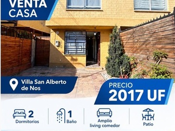 Casa en venta en Pasaje Murallon, San Bernardo - 2 dormitorios, 1 baño