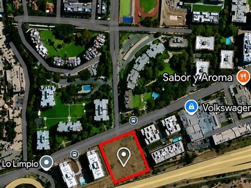 Sitio en venta en Gran sitio para construcción de edificio de 8 pisos densidad alta, Lo Barnechea