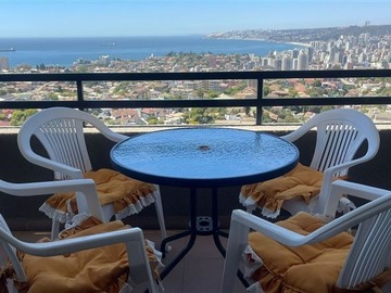 Departamento en arriendo mensual en Agua Santa / Miramar, Viña del Mar - 3 dormitorios, 2 baños