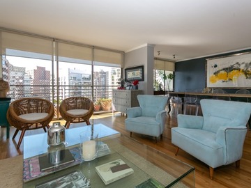 Departamento en arriendo mensual en Barrio el golf, Las Condes - 3 dormitorios, 4 baños