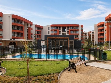 Departamento en arriendo mensual en Condominio Vista San Francisco, Limache - 3 dormitorios, 1 baño