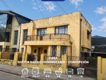 Casa en venta en Los Olmos 1260, Concepción - 4 dormitorios, 3 baños