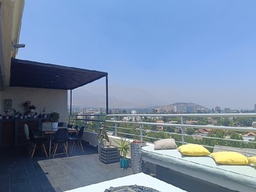 Departamento en arriendo mensual en San josemaria escriva de balaguer, exclusivo penthouse, Vitacura - 2 dormitorios, 3 baños