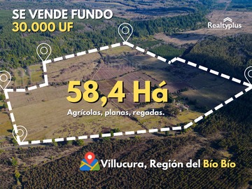 Terreno Agricola en venta en Villucura, Santa Bárbara