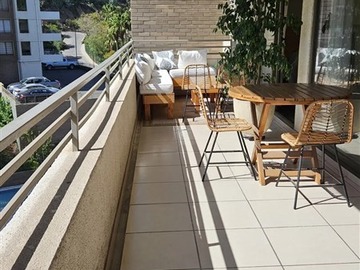 Departamento en arriendo mensual en Condominio Bosques de la Pirámide, Huechuraba - 2 dormitorios, 2 baños