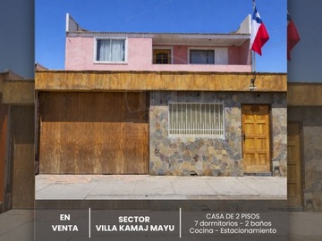 Casa en venta en Villa kamac mayu, Calama - 7 dormitorios, 2 baños