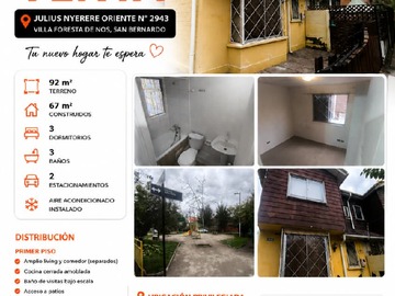 Casa en venta en Casa Villa Foresta de Nos, 3 Habitaciones Barrio Seguro Familiar - 3 dormitorios, 3 baños