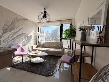 Departamento en arriendo mensual en A 5 min de Metro Parque Almagro, Santiago - 1 dormitorio, 1 baño