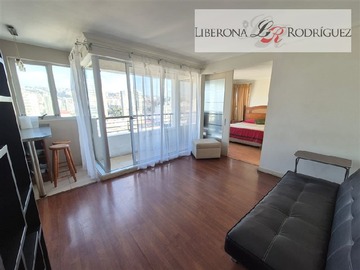 Departamento en arriendo mensual en Departamento en sector poniente de Viña, Viña del Mar - 1 dormitorio, 1 baño