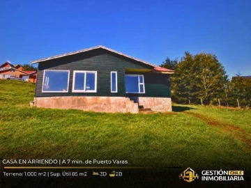 Casa en arriendo mensual en Casa 3D/2B: vive atardeceres únicos Puerto Varas (173386), Puerto Varas - 3 dormitorios, 2 baños