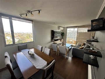 Departamento en arriendo mensual en Metro Bilbao, Ñuñoa - 2 dormitorios, 2 baños