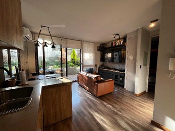 Departamento en venta en Depto. Con terrraza y jardin (127262), Las Condes - 1 dormitorio, 2 baños