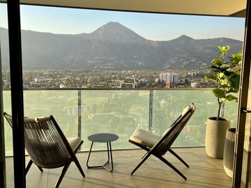 Departamento en arriendo mensual en Depto manquehue norte piso 37, Las Condes - 2 dormitorios, 2 baños