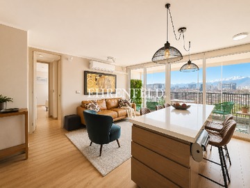 Departamento en arriendo mensual en Ñuñoa, Barrio Italia, Ñuñoa - 2 dormitorios, 2 baños