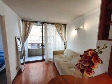 Departamento en arriendo mensual en A pocas cuadras de metro santa isabel, Santiago - 1 dormitorio, 1 baño