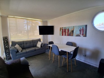 Departamento en arriendo mensual en Arriendo depto amueblado en av del mar 1700, La Serena - 2 dormitorios, 2 baños