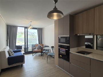 Departamento en arriendo mensual en Edificio Mira al Mar, Recreo, Viña del Mar - 1 dormitorio