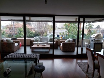 Departamento en arriendo mensual en Estadio manquehue, Vitacura - 3 dormitorios, 3 baños