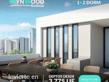 Departamento en venta en Vive en más de 20 amenities desde UF 3.775! (166682), Ñuñoa - 1 dormitorio, 1 baño