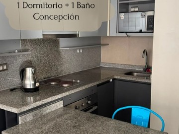 Departamento en venta en Departamento amoblado en concepción centro, 1d + 1b, Concepción - 1 dormitorio, 1 baño