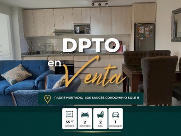 Departamento en venta en Los sauces, Padre Hurtado - 2 dormitorios, 2 baños
