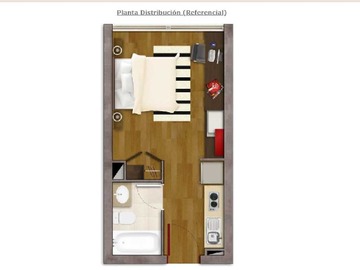 Departamento en venta en Home Studio+ Bodega + Estacionamiento (65238), Santiago - 1 dormitorio, 1 baño