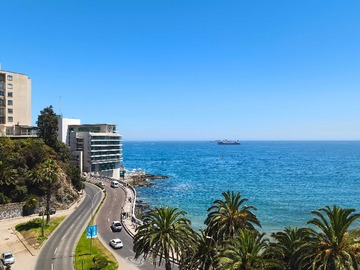 Departamento en arriendo mensual en Exclusivo dep 1D vista increíble al mar (152746), Viña del Mar - 1 dormitorio, 1 baño
