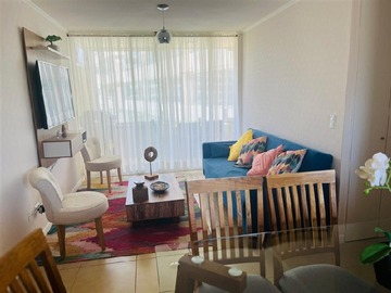 Departamento en venta en Se Vende Amoblado Departamento con Vista al Mar en Los Molles – Condominio Costanera del Mar, La Ligua - 3 dormitorios, 1 baño