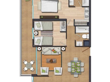 Departamento en venta en Avenida José Pedro Alessandri 927, Ñuñoa - 2 dormitorios, 2 baños