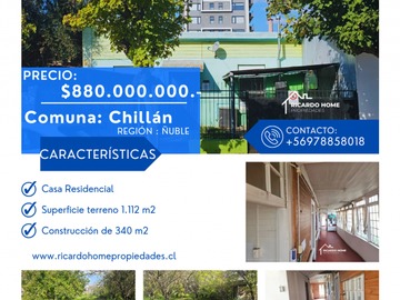Casa en venta en Chillán, Chillán