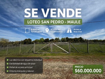 Terreno en venta en Parcela a minutos sector sur poniente TALCA (160395), Maule