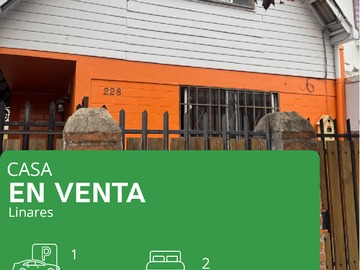 Casa en venta en Linares, Linares - 2 dormitorios, 1 baño