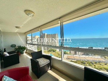 Departamento en arriendo mensual en Concón, Costa de Montemar, Concón - 3 dormitorios, 2 baños