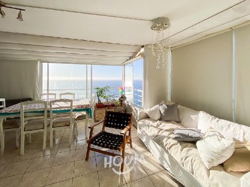 Departamento en venta en Avenida Borgoño, Concón - 3 dormitorios, 2 baños