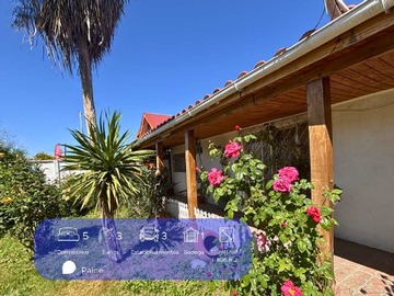 Casa en venta en Gran Casa familiar amplia en pleno Paine (168689), Paine - 5 dormitorios, 3 baños