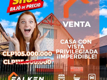 Casa en venta en Vivienda Luminosa con Amplio Jardín (164689), Puerto Montt - 3 dormitorios, 2 baños